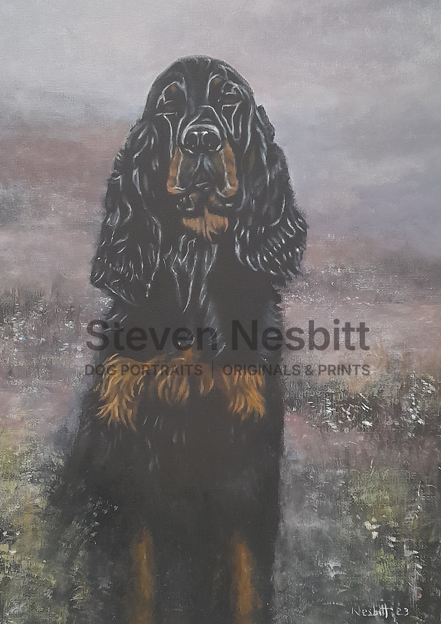 Gordon in Misty Hills Original Painting