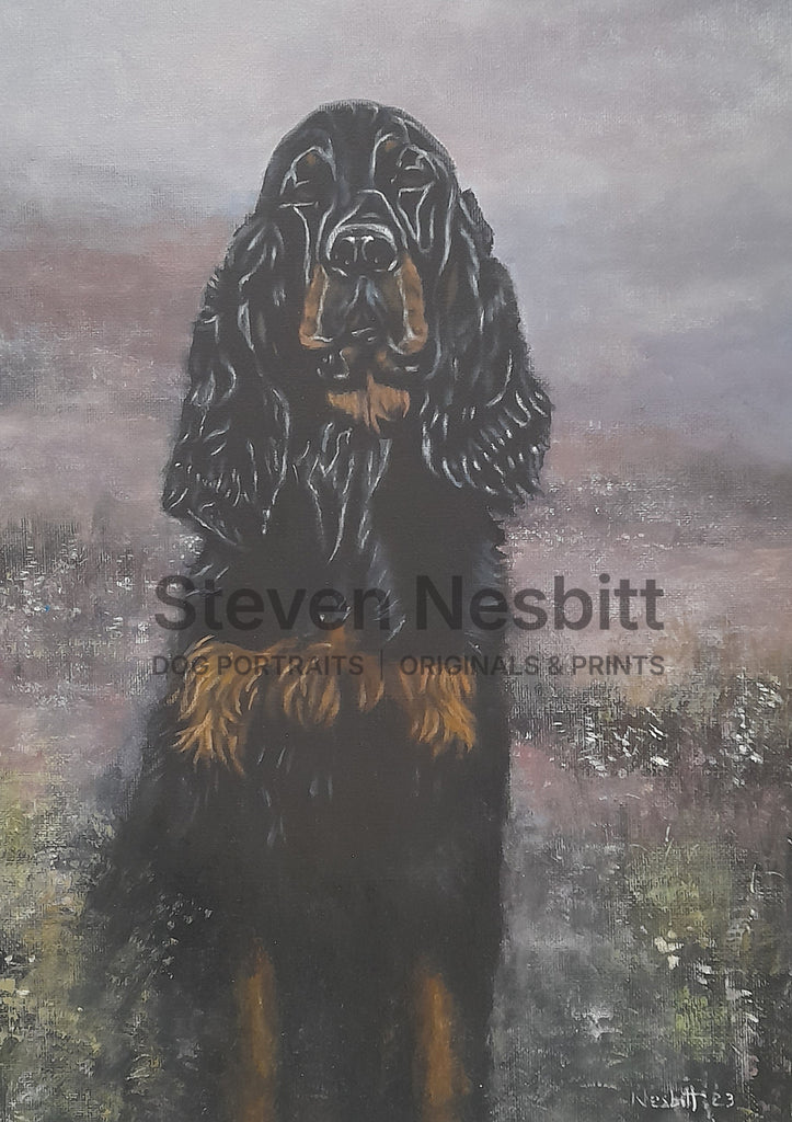 Gordon in Misty Hills Original Painting
