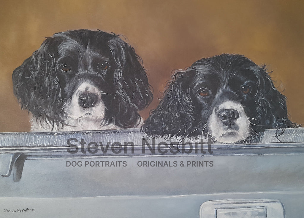 Collies in Transit Original Painting