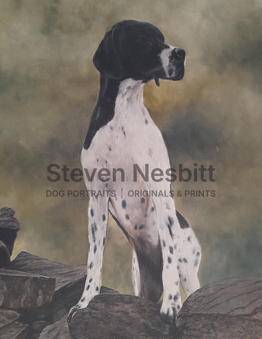 Elegant Pointer Original Painting
