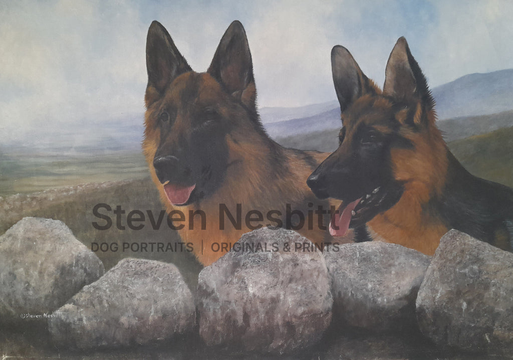 Shepherd Country Original Painting