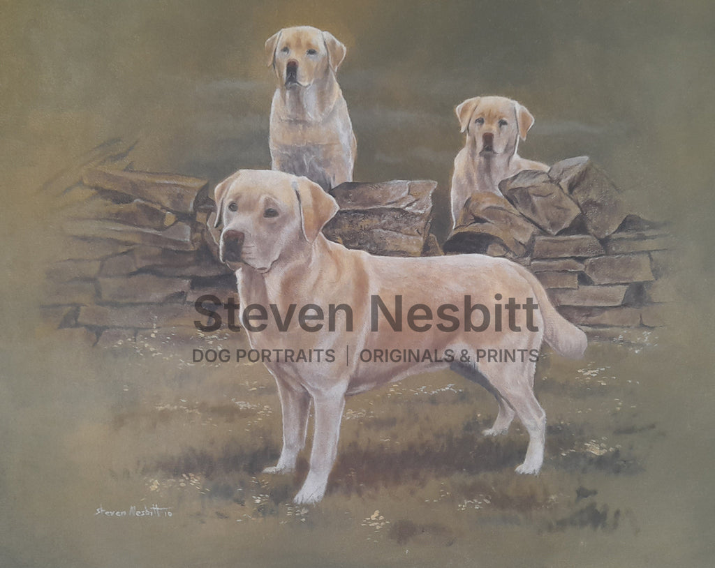 Dry Stone Trio Original Painting