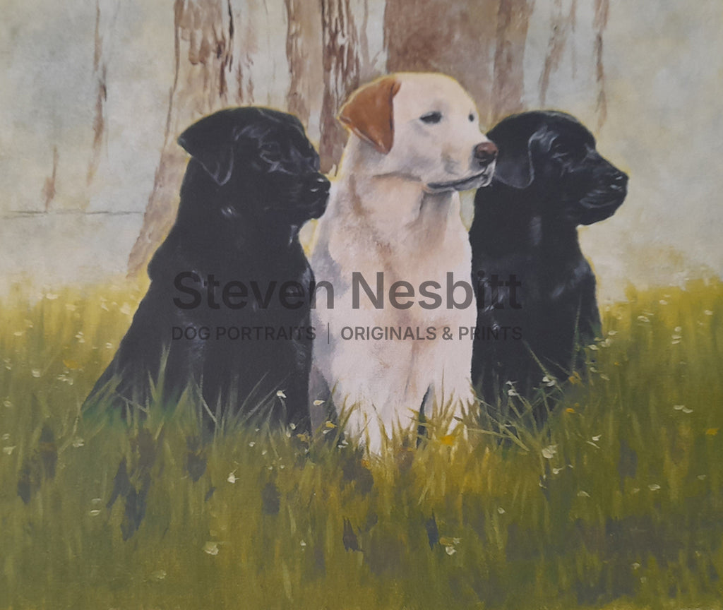 Three Friends Original Painting