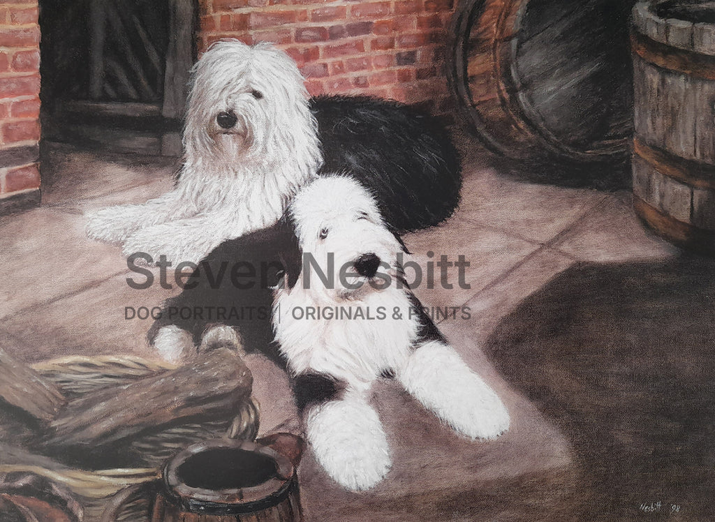 Courtyard Scene Print