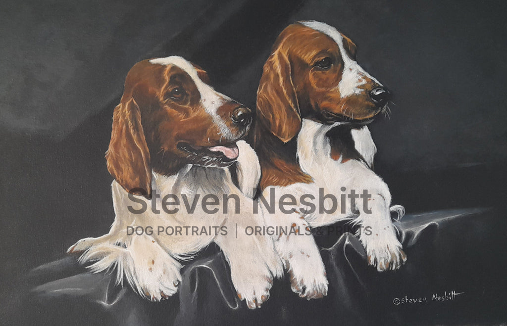 A Pair of Welshies Original Painting